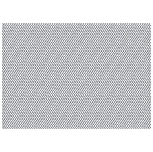 Tapete para Sala e Quarto 250x140cm Antiderrapante Zig Zag Cinza
