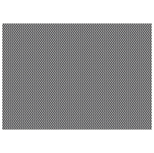 Tapete para Sala e Quarto 300x140cm Antiderrapante Zig Zag Preto